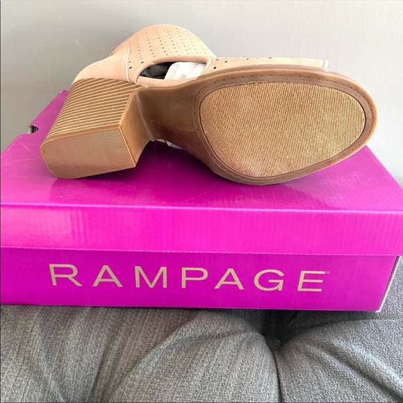 NIB open toe booties embellished dark blush - Picture 5 of 8